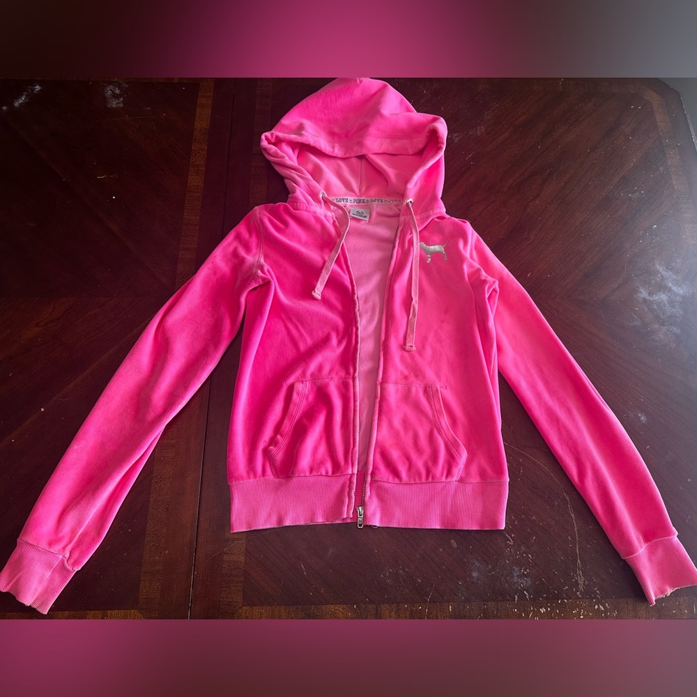 Women’s Size XS Victoria’s Secret Pink Hoodie Jacket